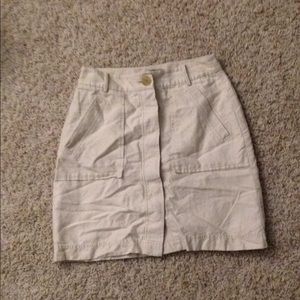 ann taylor khaki skirt
